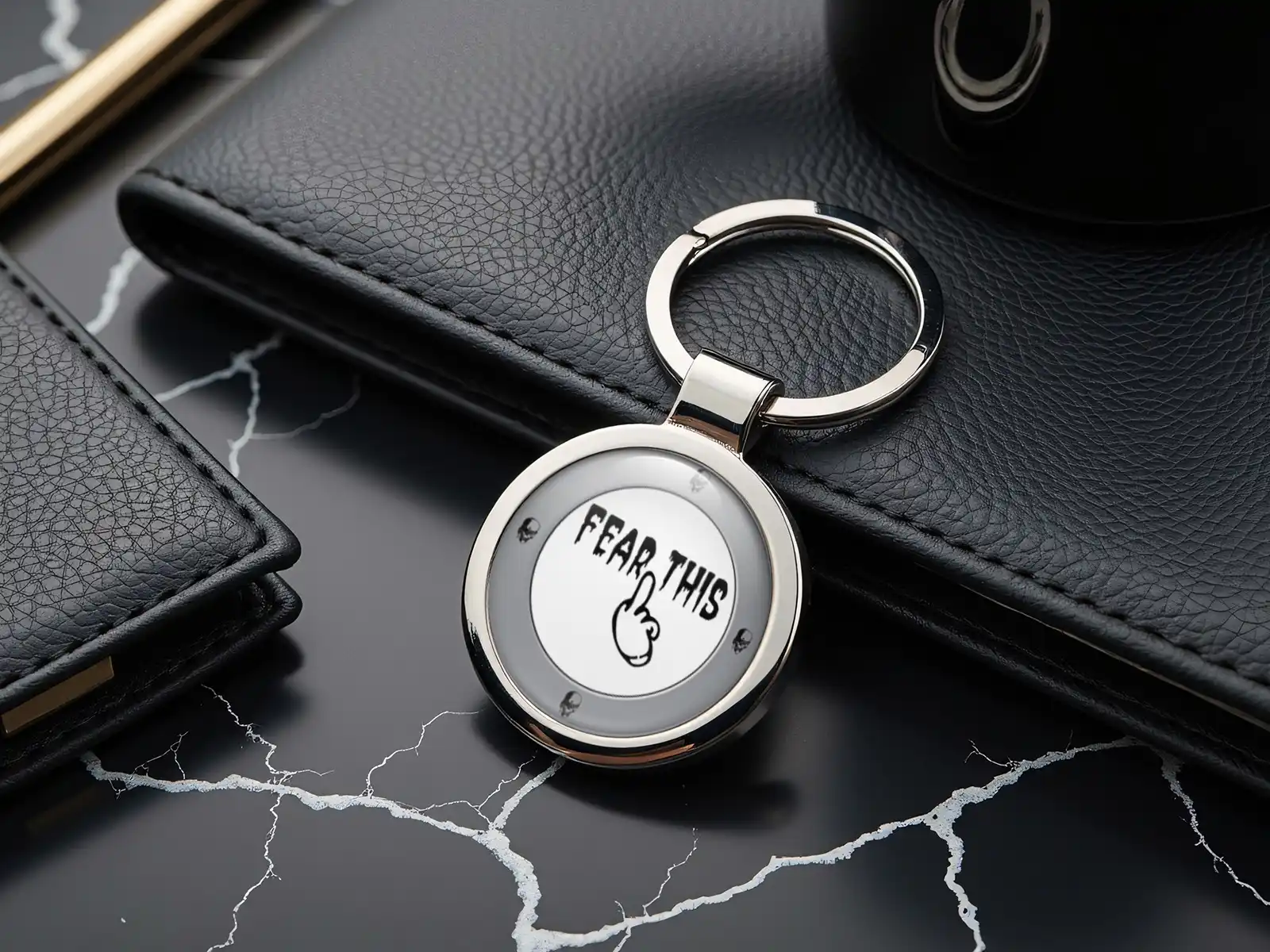 Custom Made Keychains Logo Premium Metal